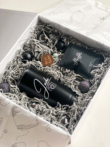 black custom gift box