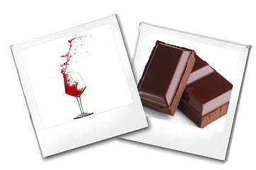 Chocolate and merlot wine