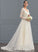 Dress Wedding V-neck Sweep Tulle Train Wedding Dresses Lace Marcie Ball-Gown/Princess