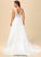 Dress Beading Wedding Dresses Satin Sweep Ball-Gown/Princess Nataly Sequins Train Wedding Ruffle With Lace V-neck