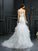 Trumpet/Mermaid Sweetheart Beading Sleeveless Long Organza Wedding Dresses TPP0006747