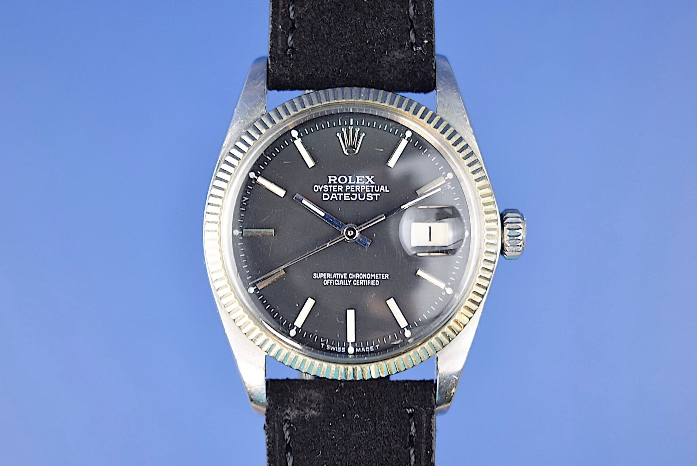 Rolex Datejust ref 1601 Matte Black – Huntington Company