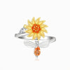 Spinning Sunflower Ring | Kalmerend Effect | 1+1 GRATIS - HYPEBAY NL
