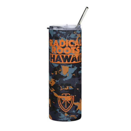 16 oz. Stainless Steel Tumbler, Islands of Hawai'I - Tan - Welcome