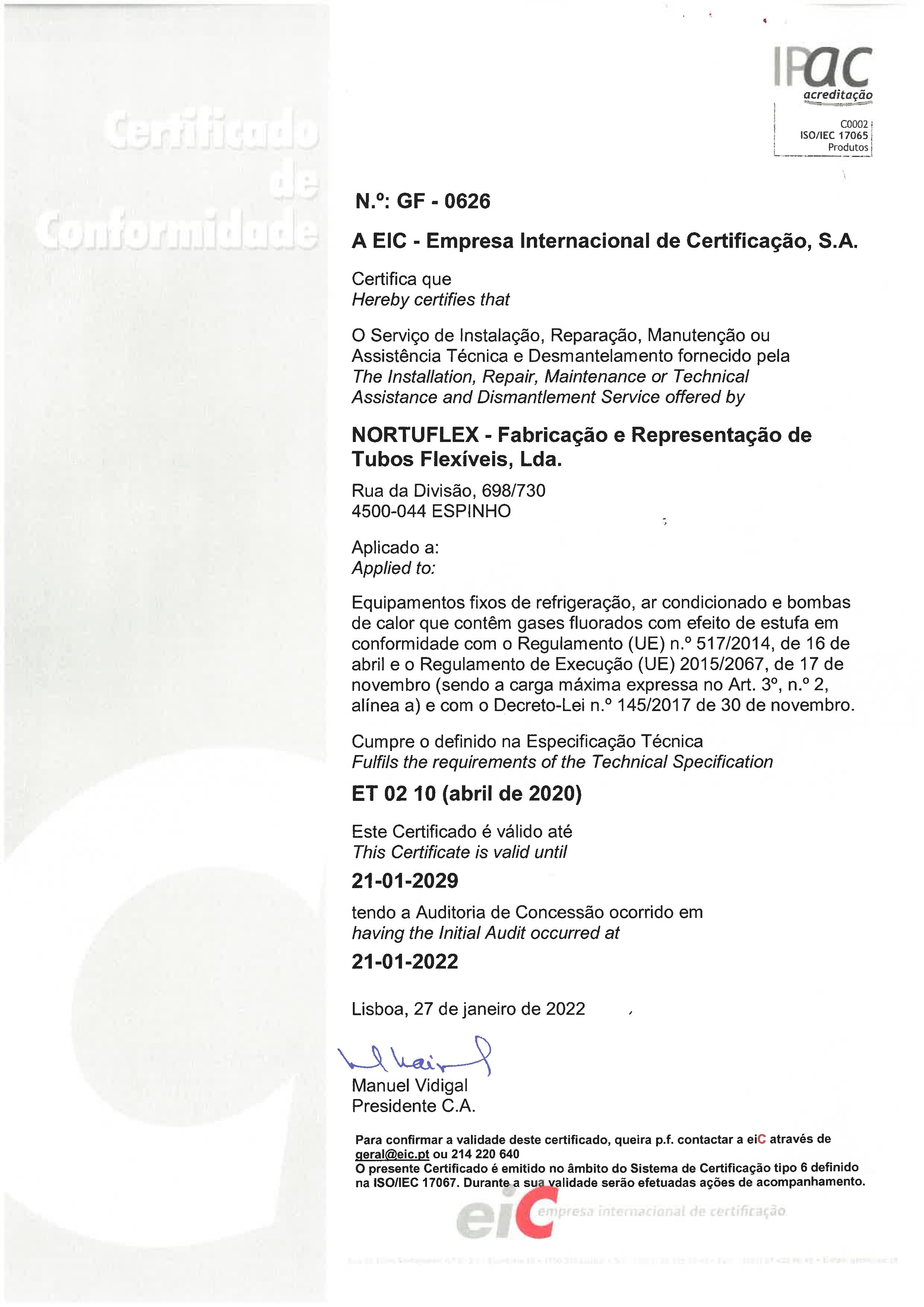 Certificado EIC