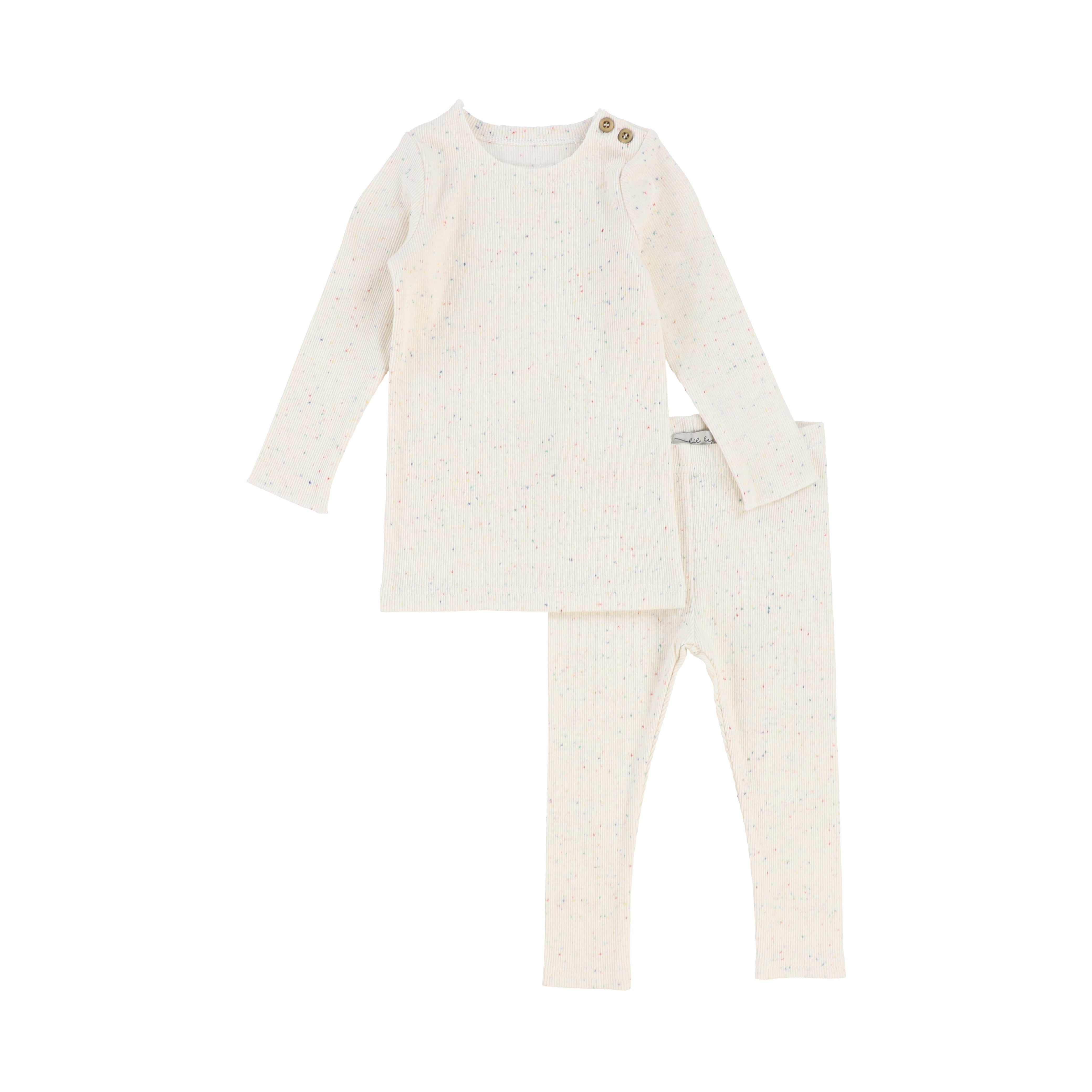 LIL LEGS COLORFUL SPECKLE RIBBED SET – BellaKidsNY