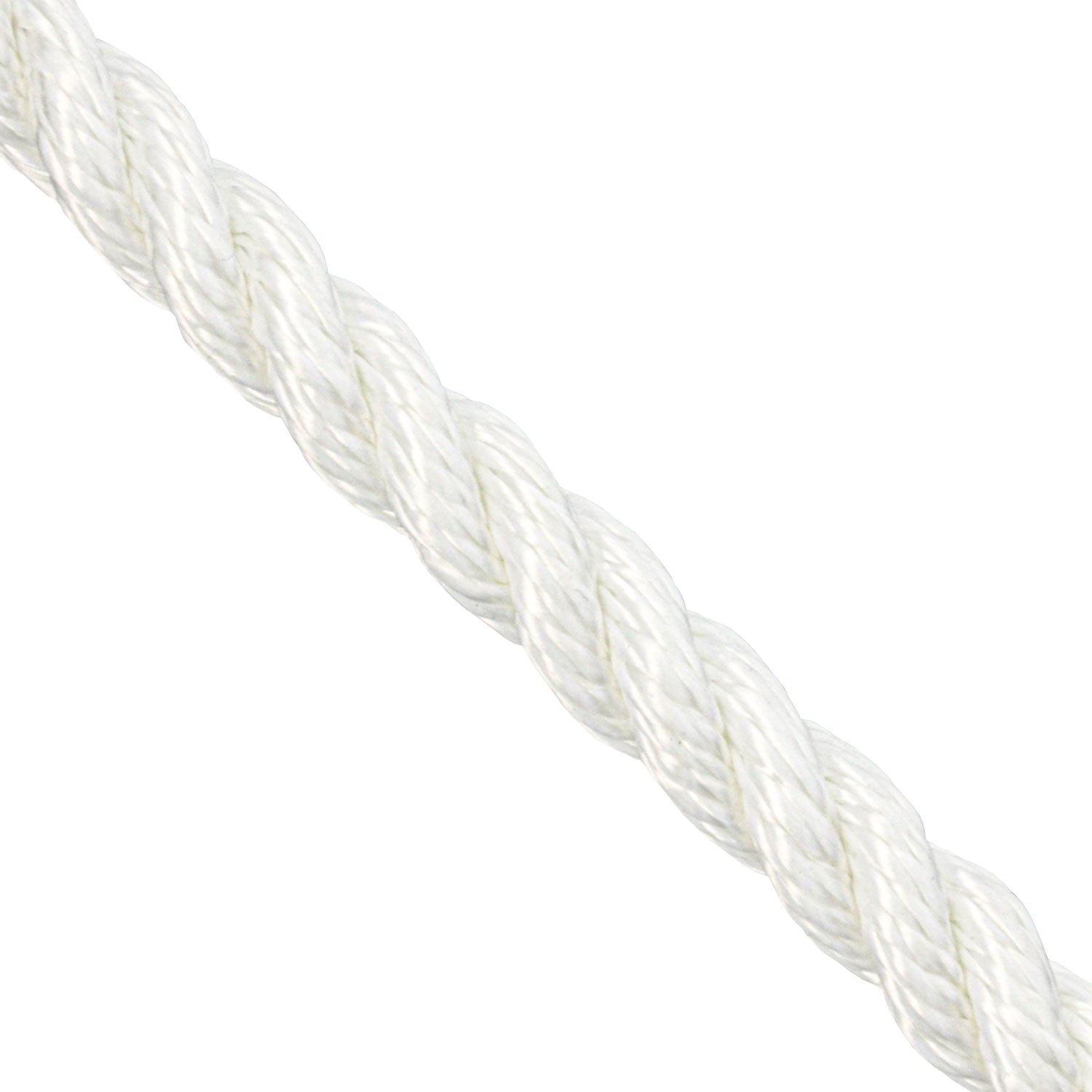 Corde double tressée Ben-Mor, nylon, blanche, 250 pi x 3/8 po