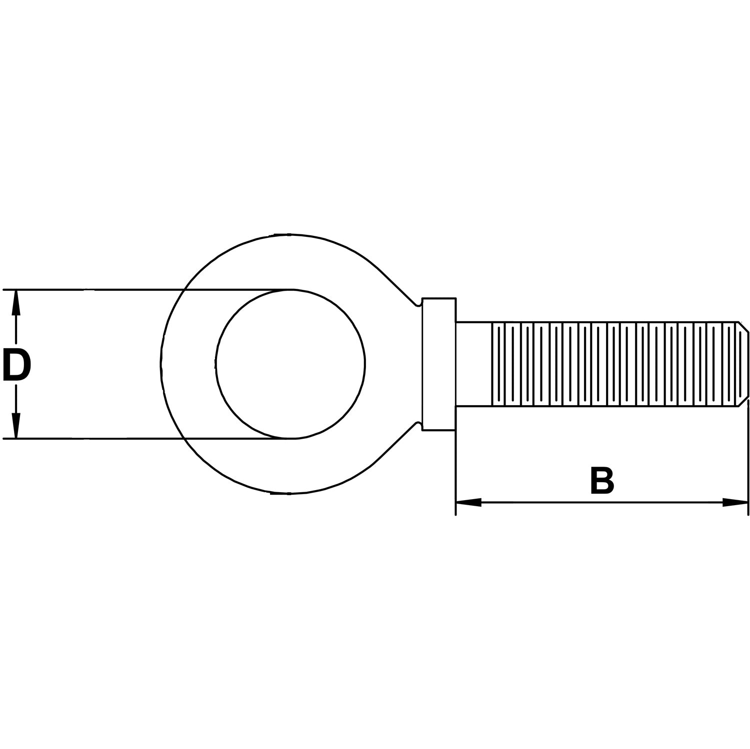 Lifting Eye Bolt SP M12 RH x 20.5 CS SC