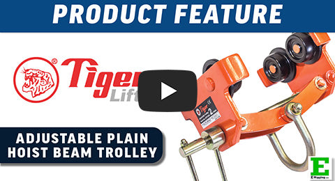 Tiger Lifting Adjustable Plain Hoist Beam Trolleys | E-Rigging Products