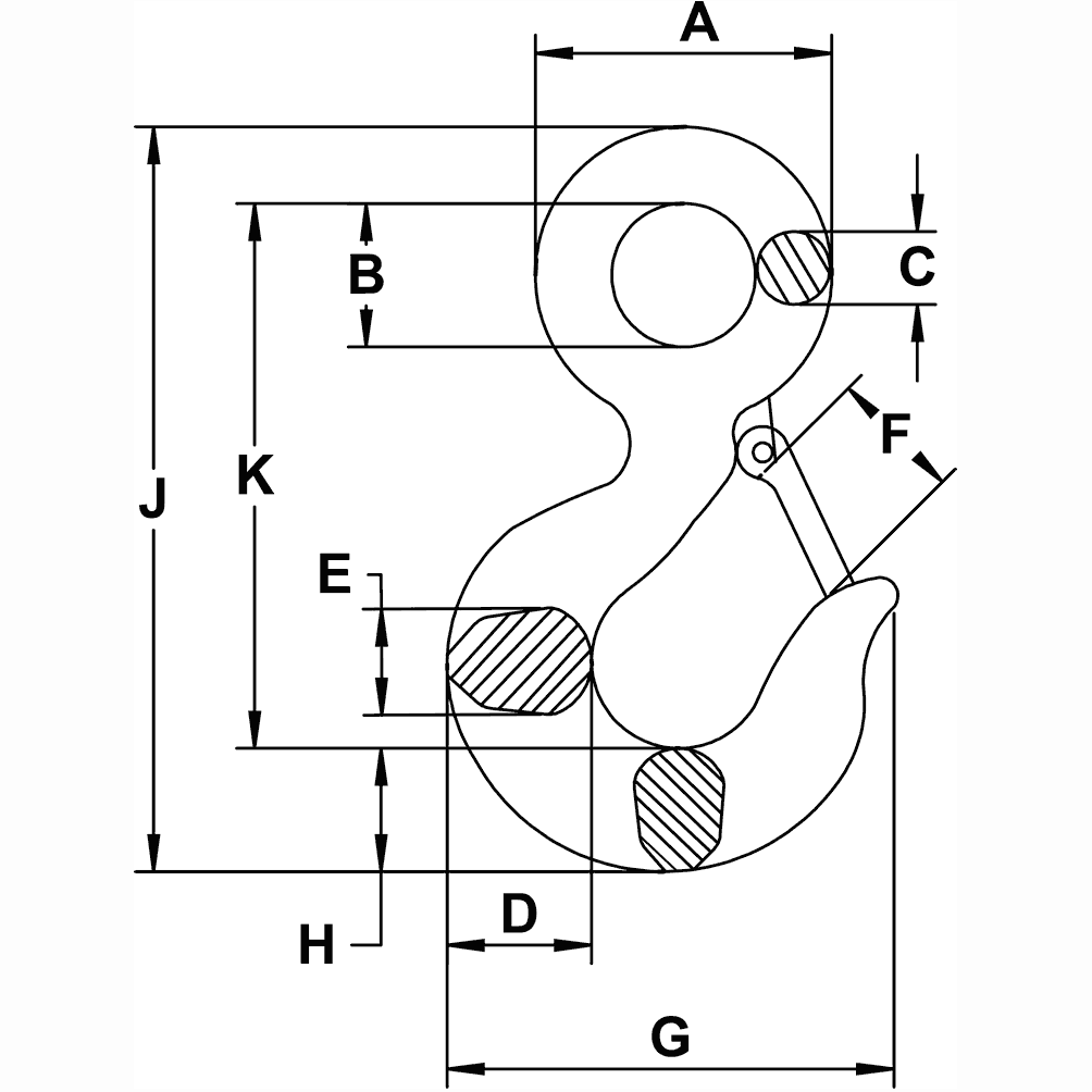 Wideskall 4 inch Heavy Duty Zinc Plated Wire Gate Hook and Eye Latch Pack  of 2