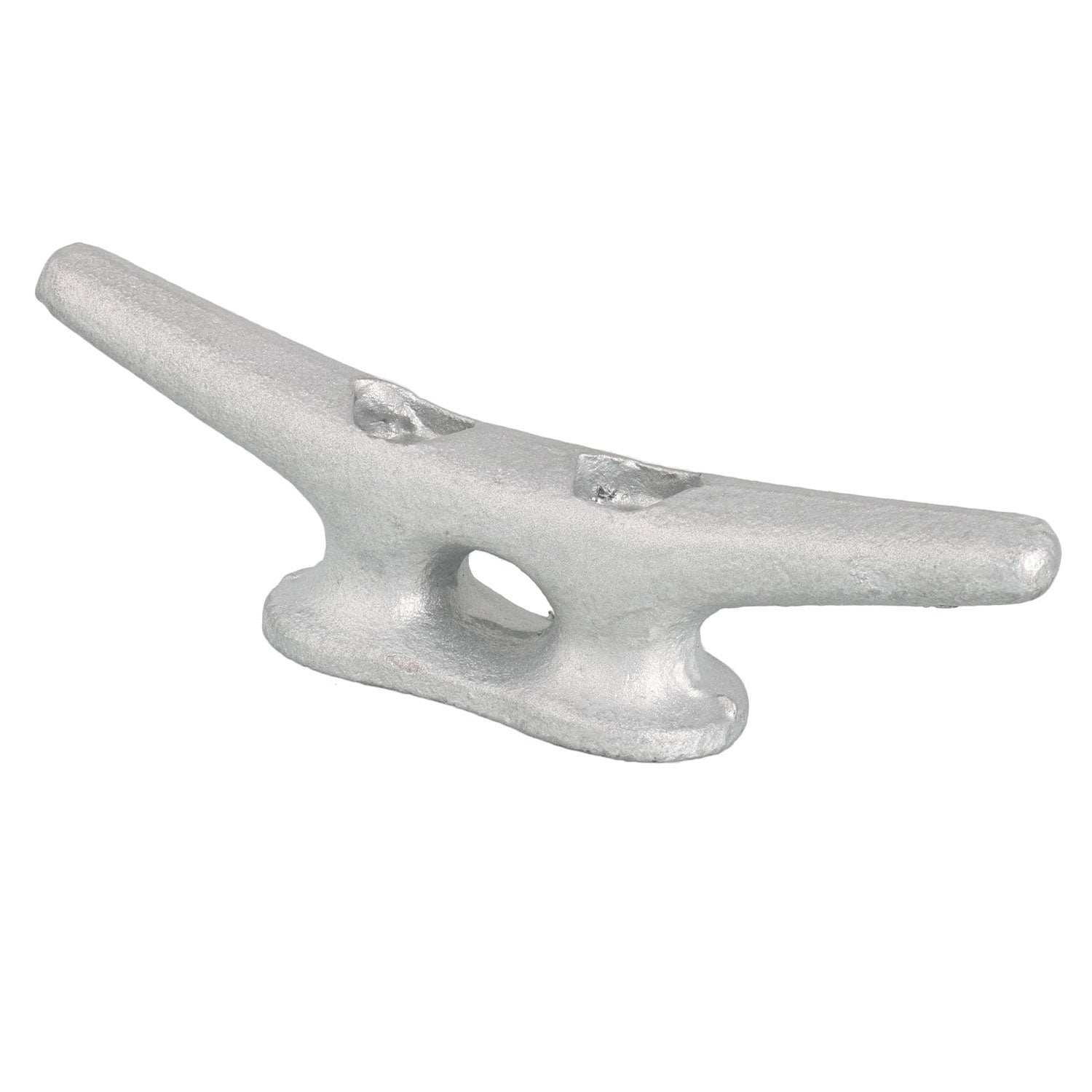 10 Inch Hot Dipped Galvanized Gray Iron Open Base Cleat for Boats and Docks 