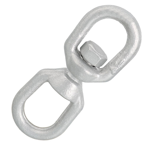 Swivel eye - 700kg - forged aluminum - silver colored