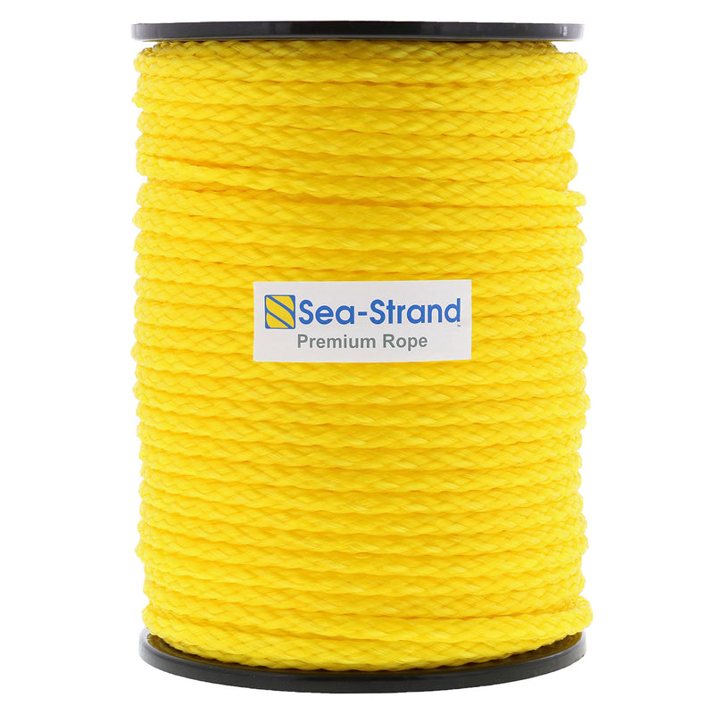 1/4“x 300'卷轴，黄色，空心编织聚丙烯绳