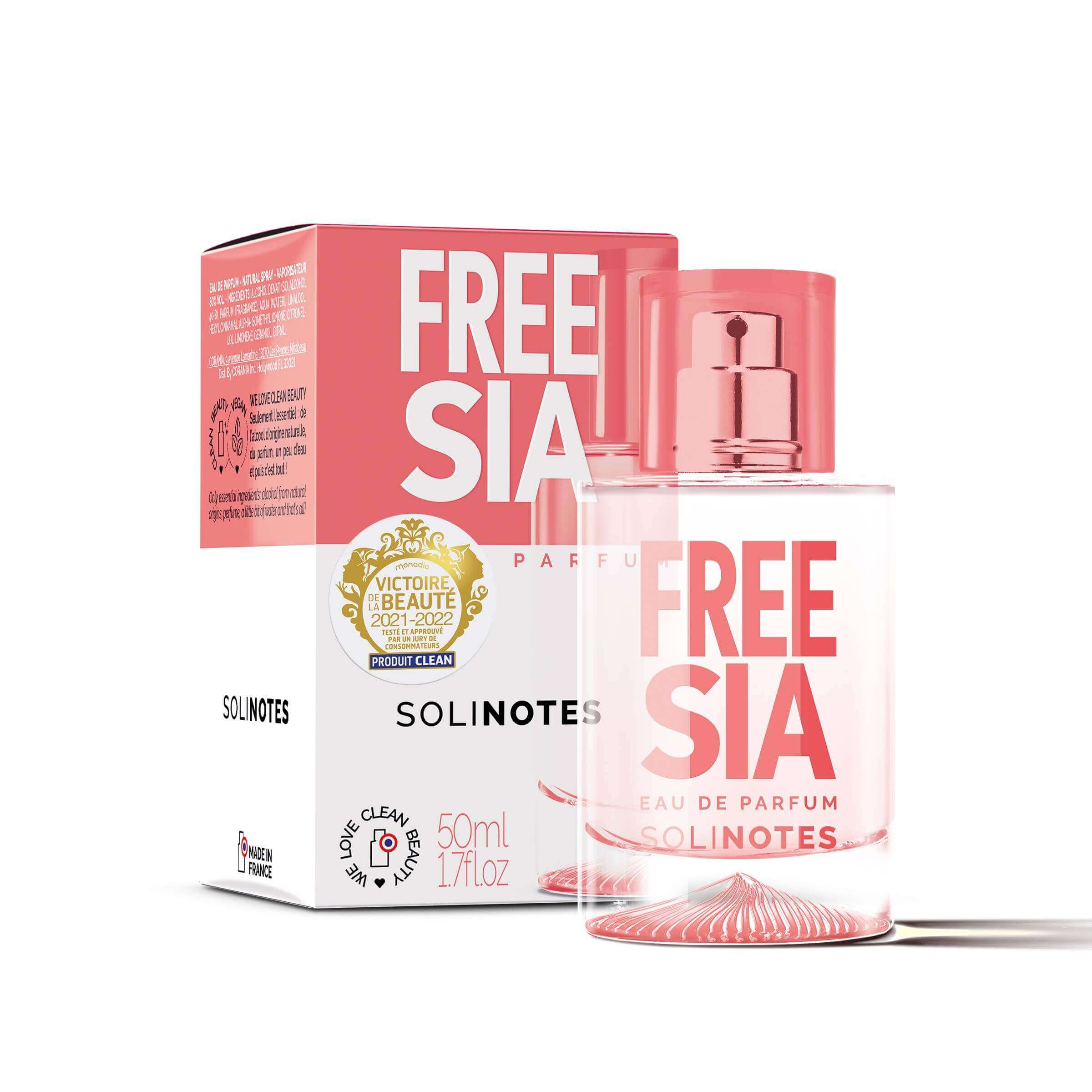 Solinotes - Freesia Eau de Perfume 1.7 oz - CLEAN BEAUTY