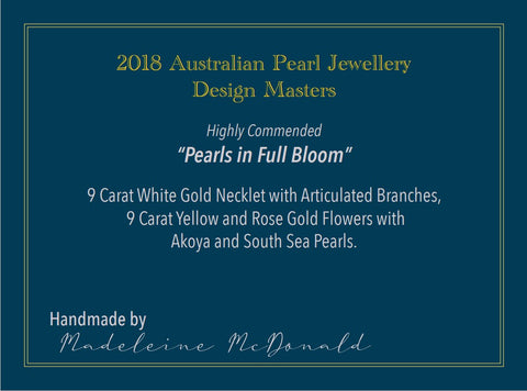 Pearls in Full Bloom Jewellery Award Australia