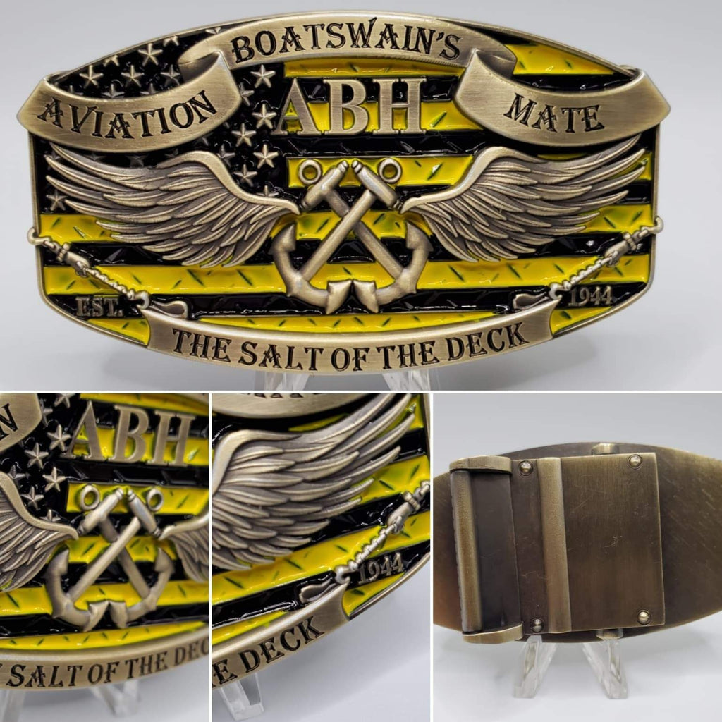 GM Custom Belt Buckle | Navy Custom GM Belt Buckle