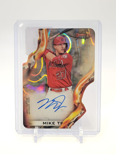 Mike Trout / Shohei Ohtani 2019 Bowman's Best Dual AUTO- Atomic