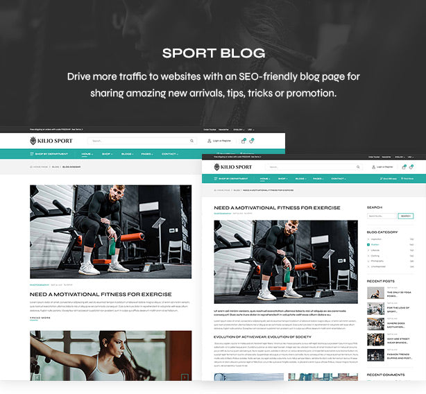 Kiliosport Fashion Ecommerce Prestashop Theme