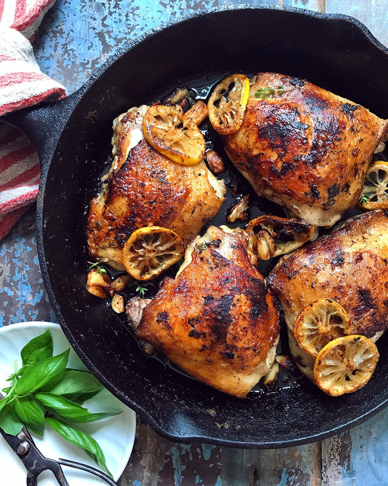 Basil Chicken Thighs – La Tourangelle