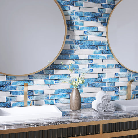 Blue ocean mosaic tile for bathroom