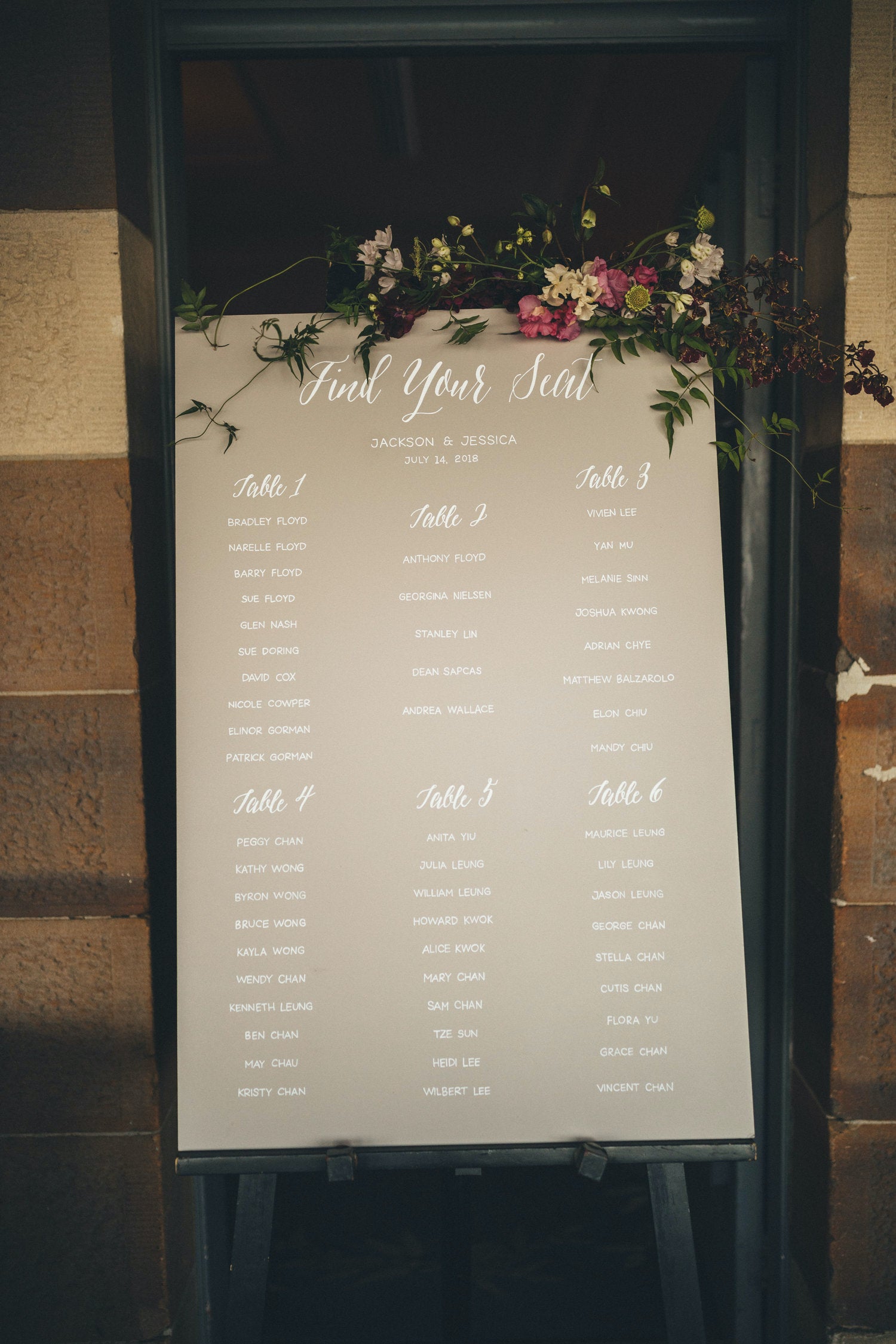 seating chart nikki design co gunners barracks wedding