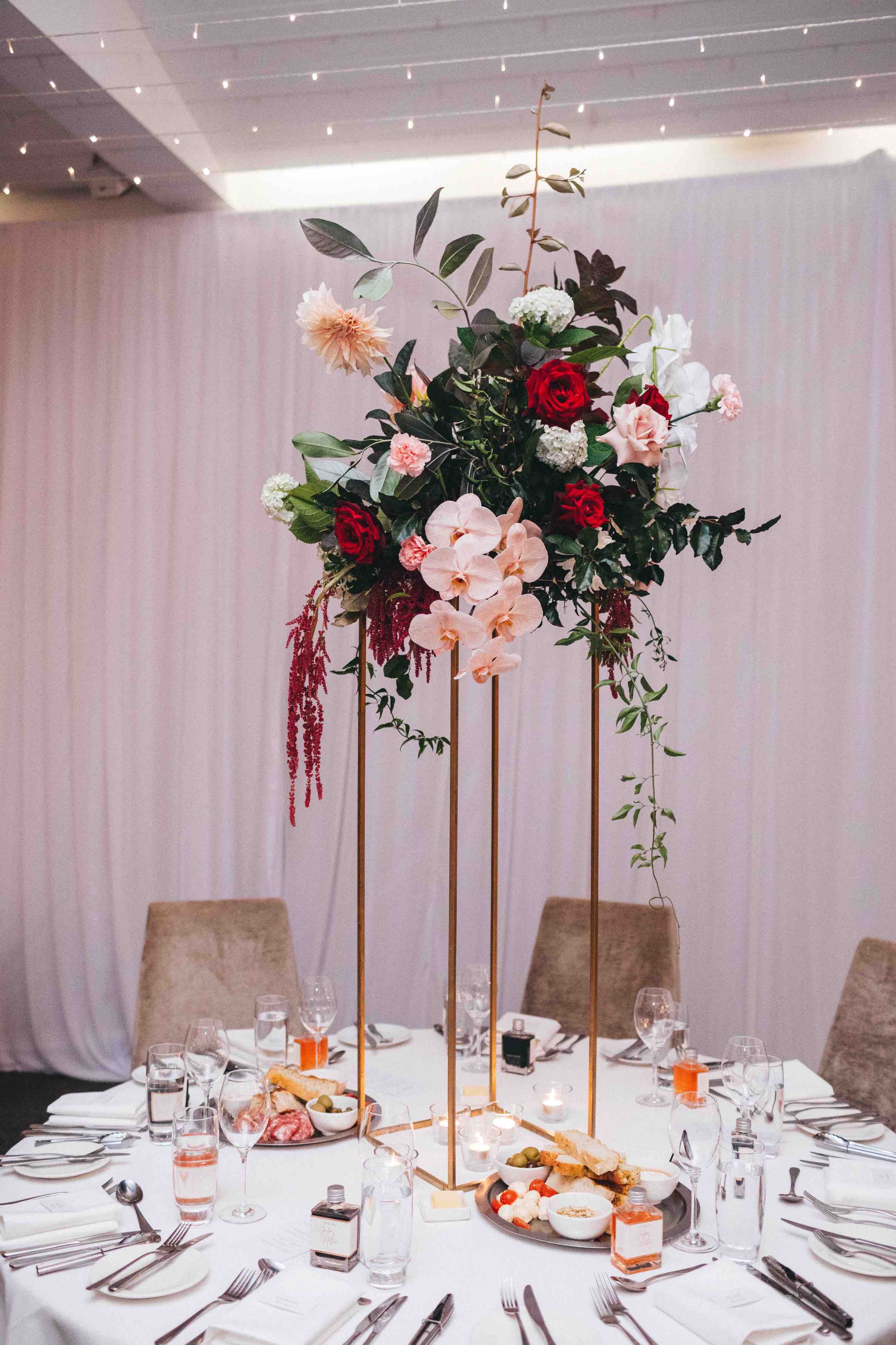 tall table flowers stand centrepiece sergeants mess