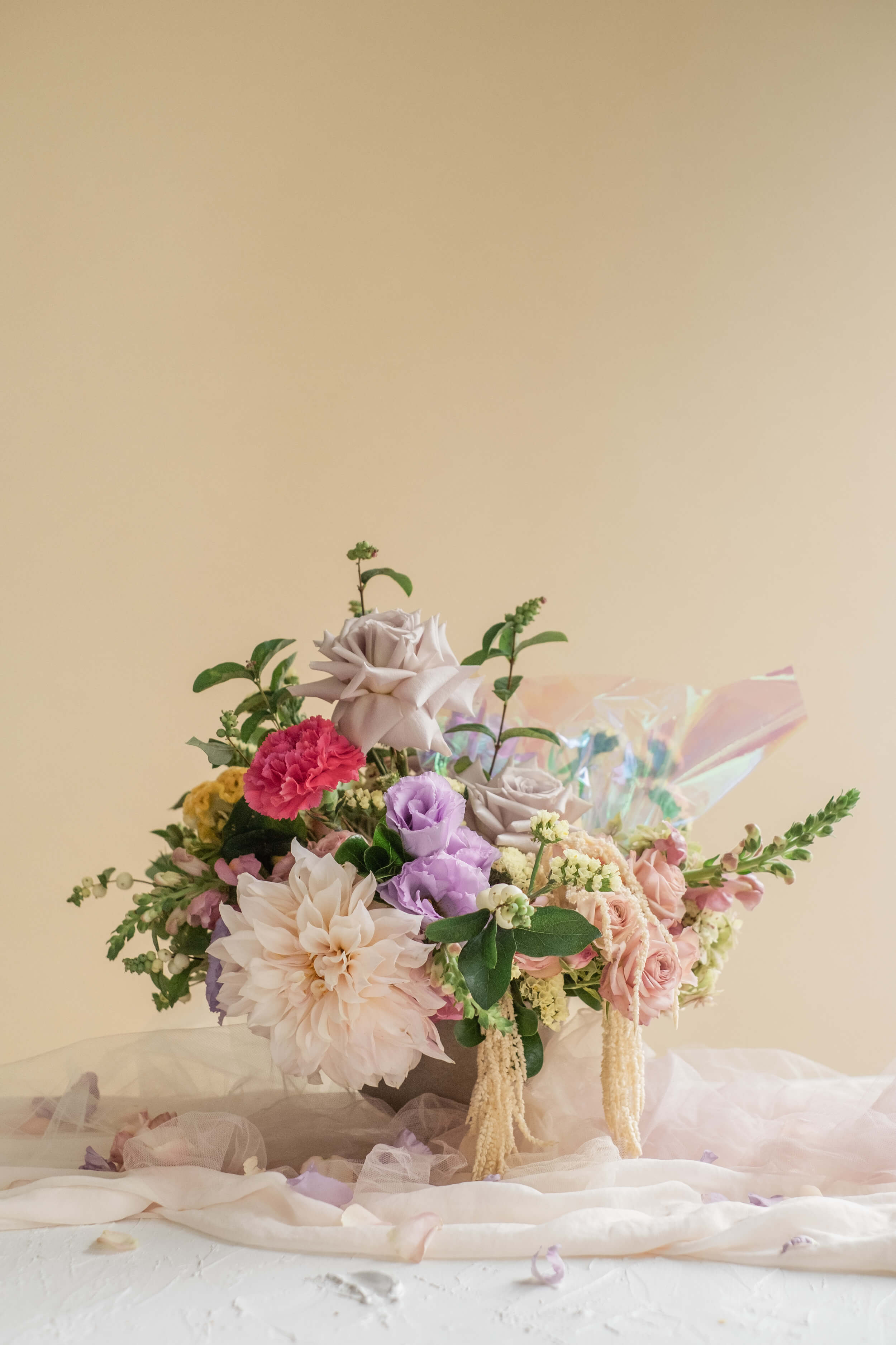 low wedding floral table centrepiece foam free workshop sydney