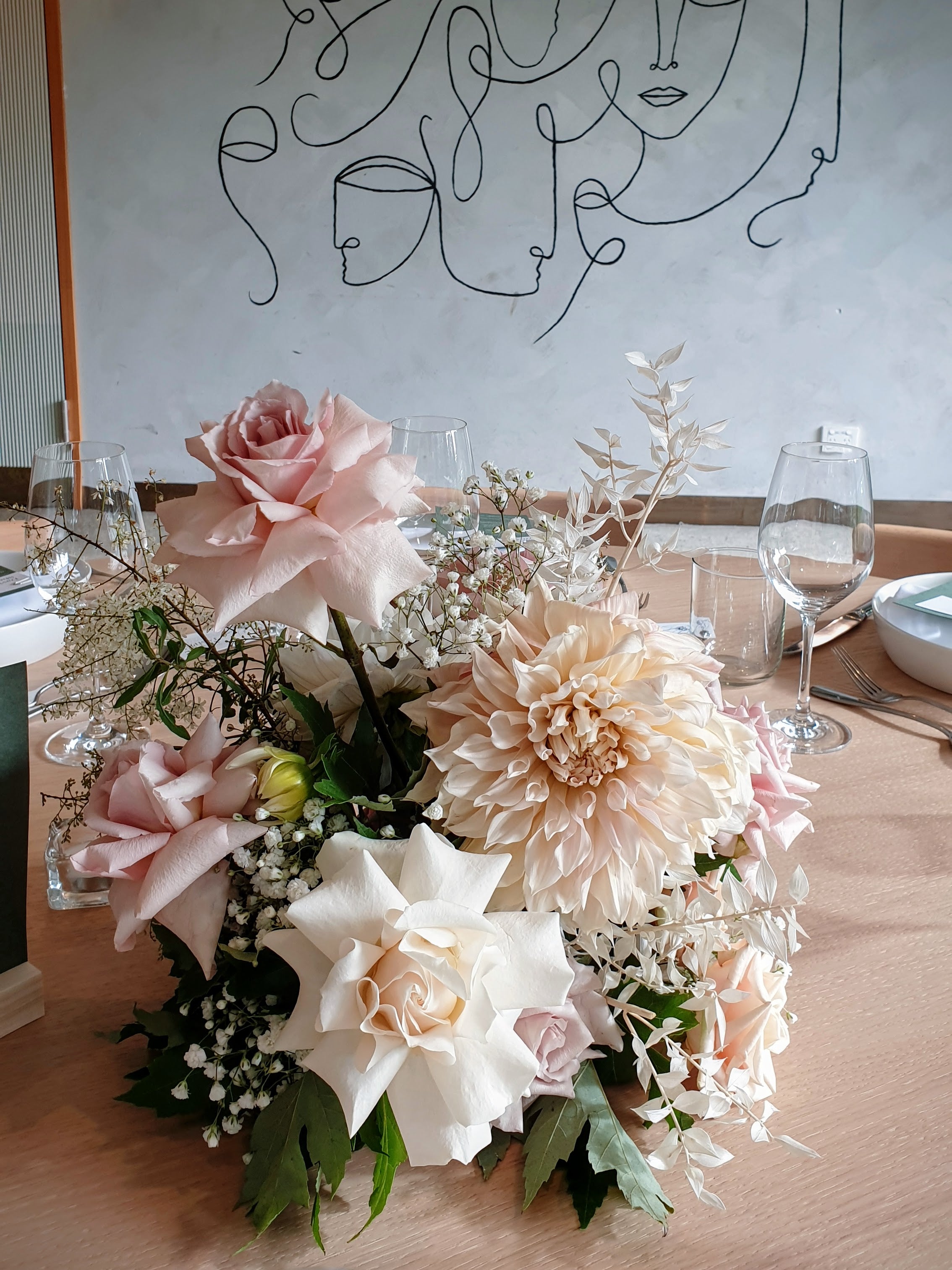 botanic house wedding flowers for table
