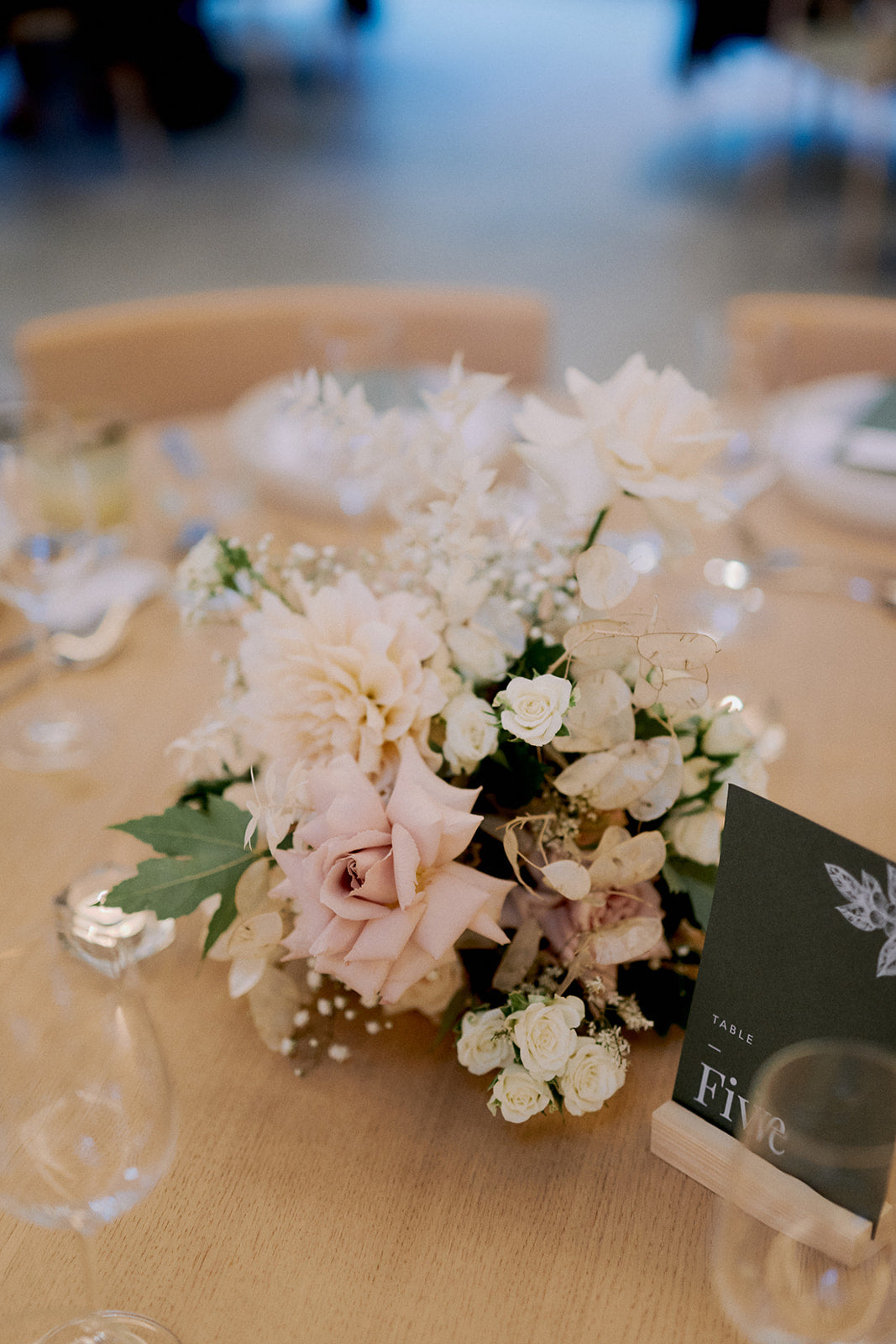 table flower centrepiece botanic house wedding decor