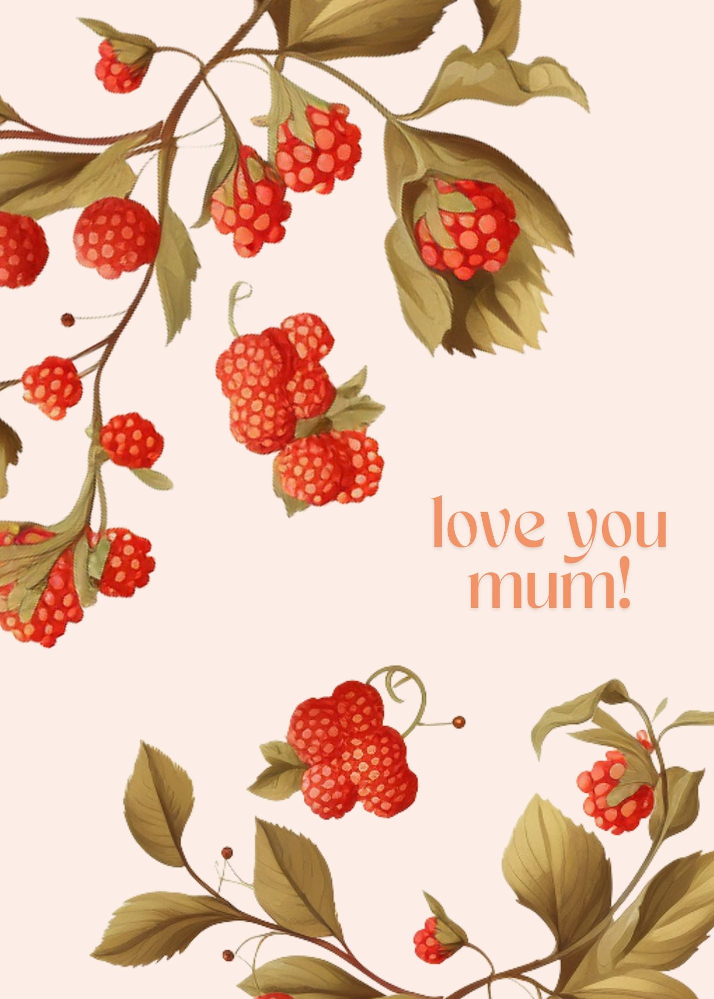 mothers day diy card ideas craft printable canva red berries