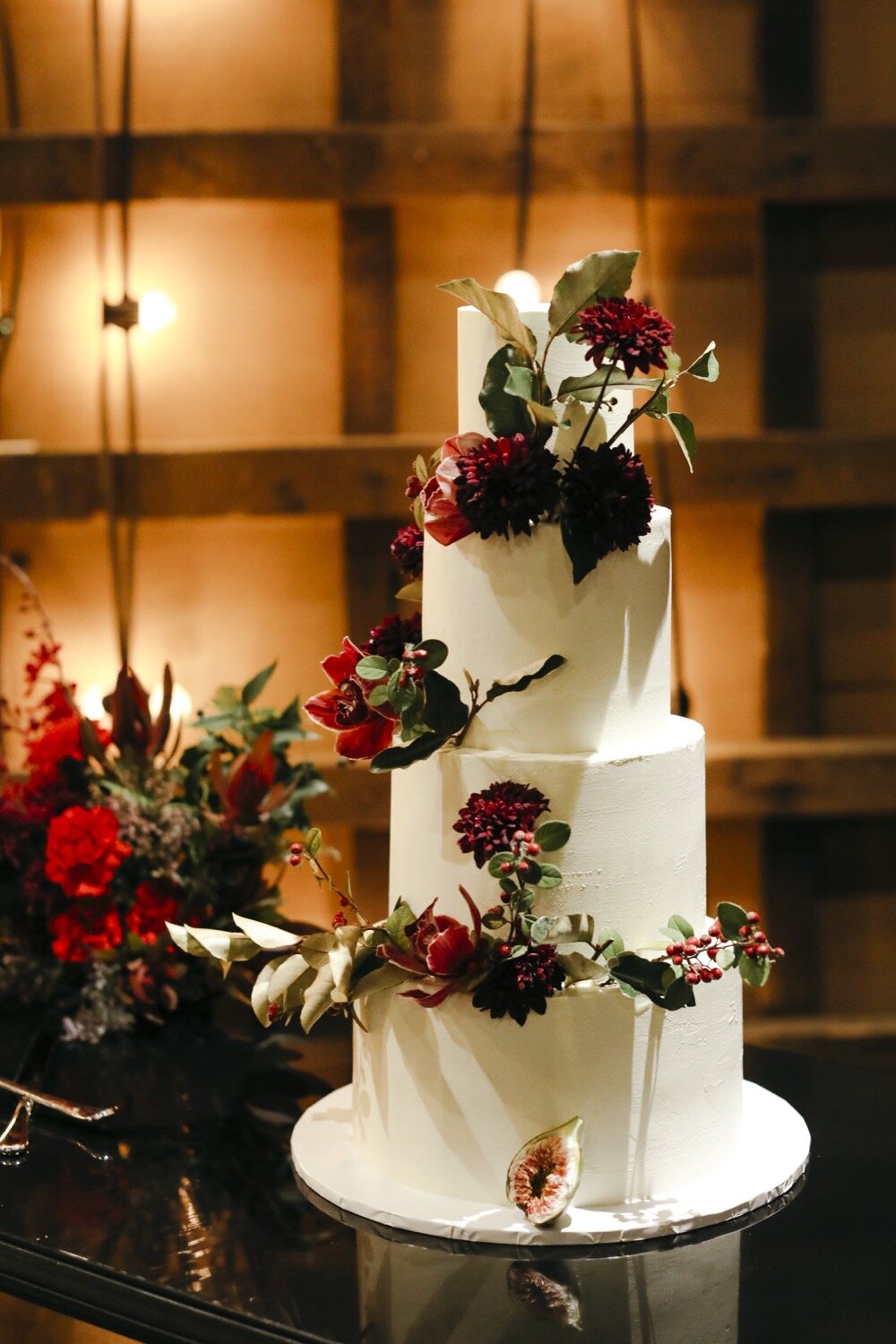 cake flowers wedding decor