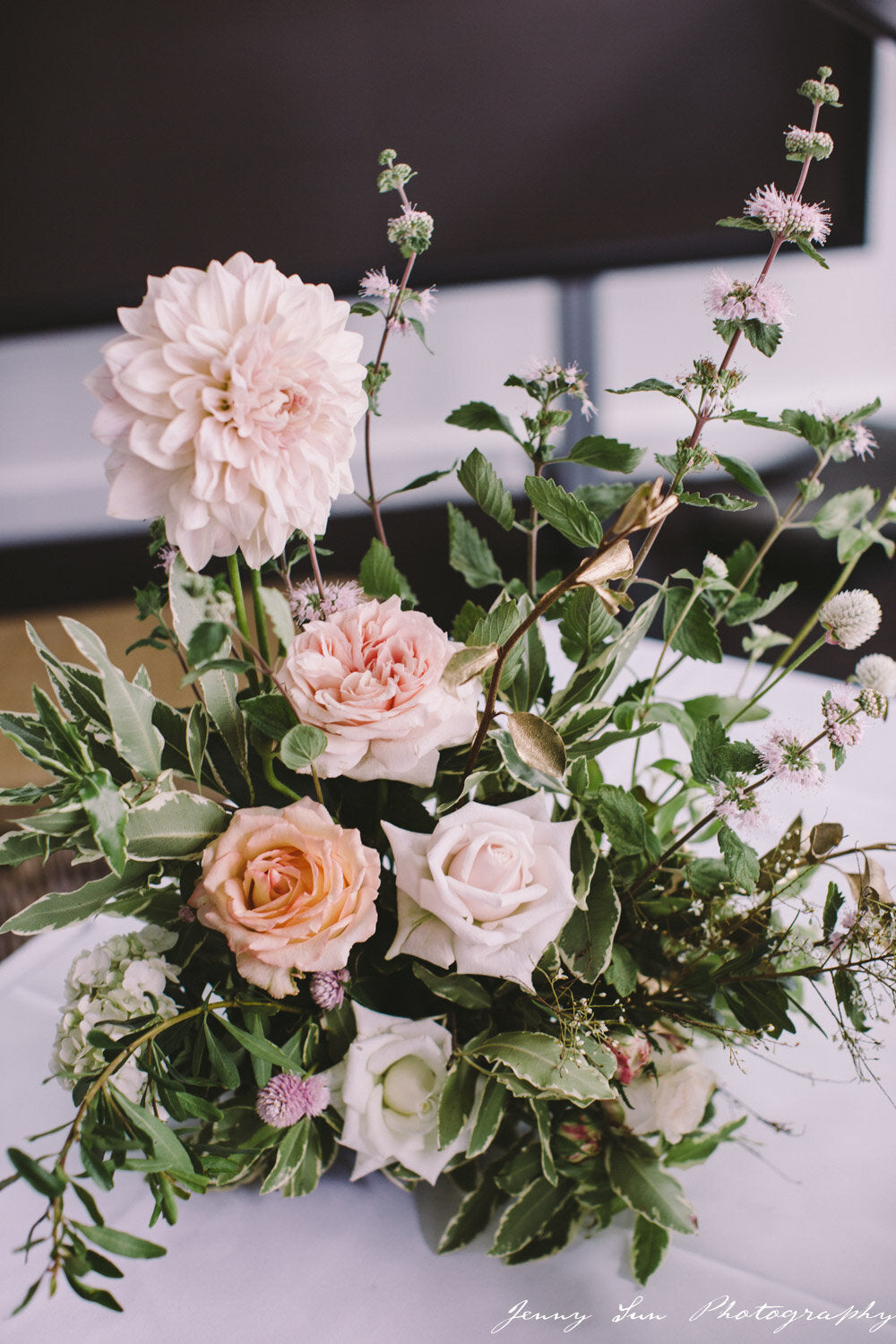 welcome area flower arrangement sydney wedding