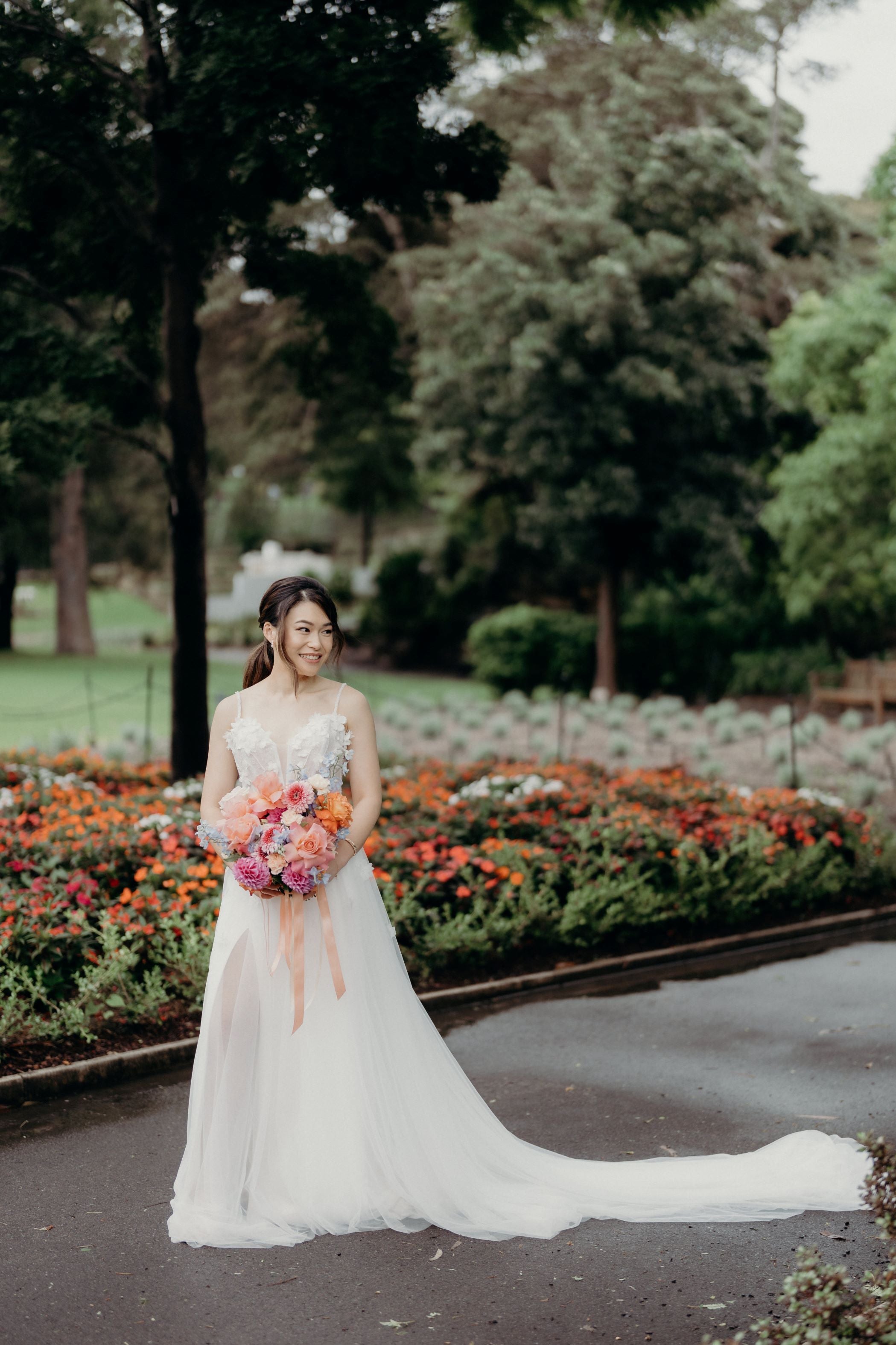 royal botanic garden bride wedding photoshoot russell stafford