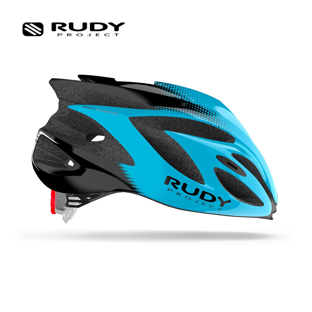 Rudy Project Helmet Rush Azur-Black (Shiny) for Road Mountain Bike Outdoor Bicycle Sports Small (51 - 55 cm)