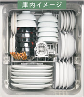 Rinnai ビルトイン食洗機　RSW-D401GPA収納イメージ
