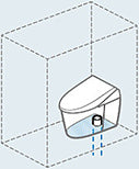 排水芯のイラスト　床排水タイプのイメージ