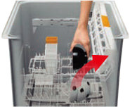 Panasonic 食洗機　ムービングラック 下カゴに簡単アクセス手順1