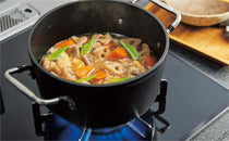 NORITZ プログレ 煮るオート　火加減の調節がポイントの煮もの料理を自動調理。