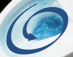 画像：LIXILの超節水トイレシリーズ ECO5は3日、ECO6は5日でお風呂1杯分以上を節約。