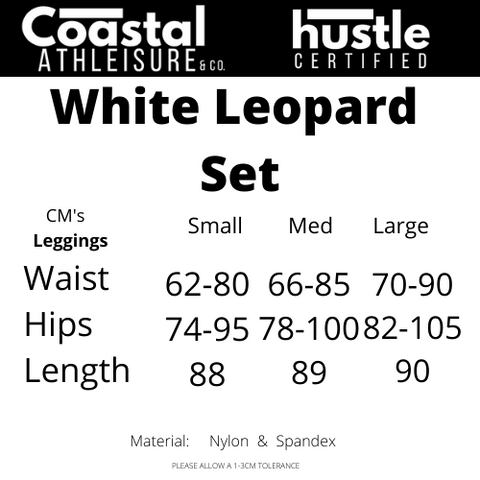 White Leopard Set - Leggings