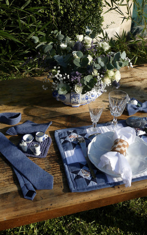 Wedding inspiration table by the ocean in blue skies