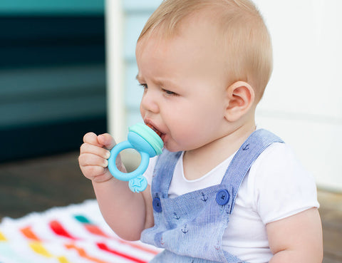 Unlock the Benefits of a Mesh or Silicone Baby Feeder: Chew, Teethe &  Self-Feed Safely