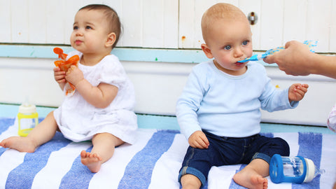 baby feeding solids 4 months old