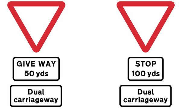 diagram 501 road sign with supplementary plate