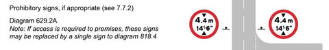 Mandatory Height Restriction UK Sign Variation 2