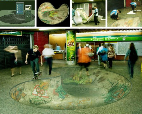 Skateboard Floor Graphic