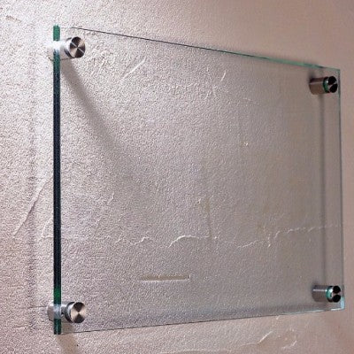 edge polished acrylic wall plaque