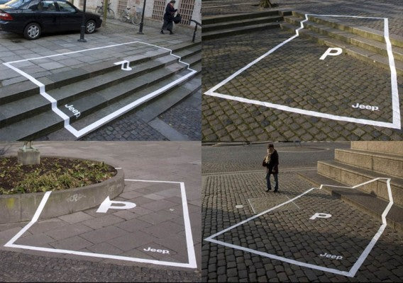 Jeep Creative Parking Space Floor Graphic