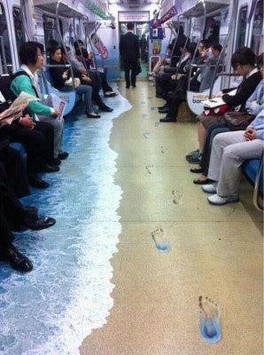 Subway Train Floor Graphic