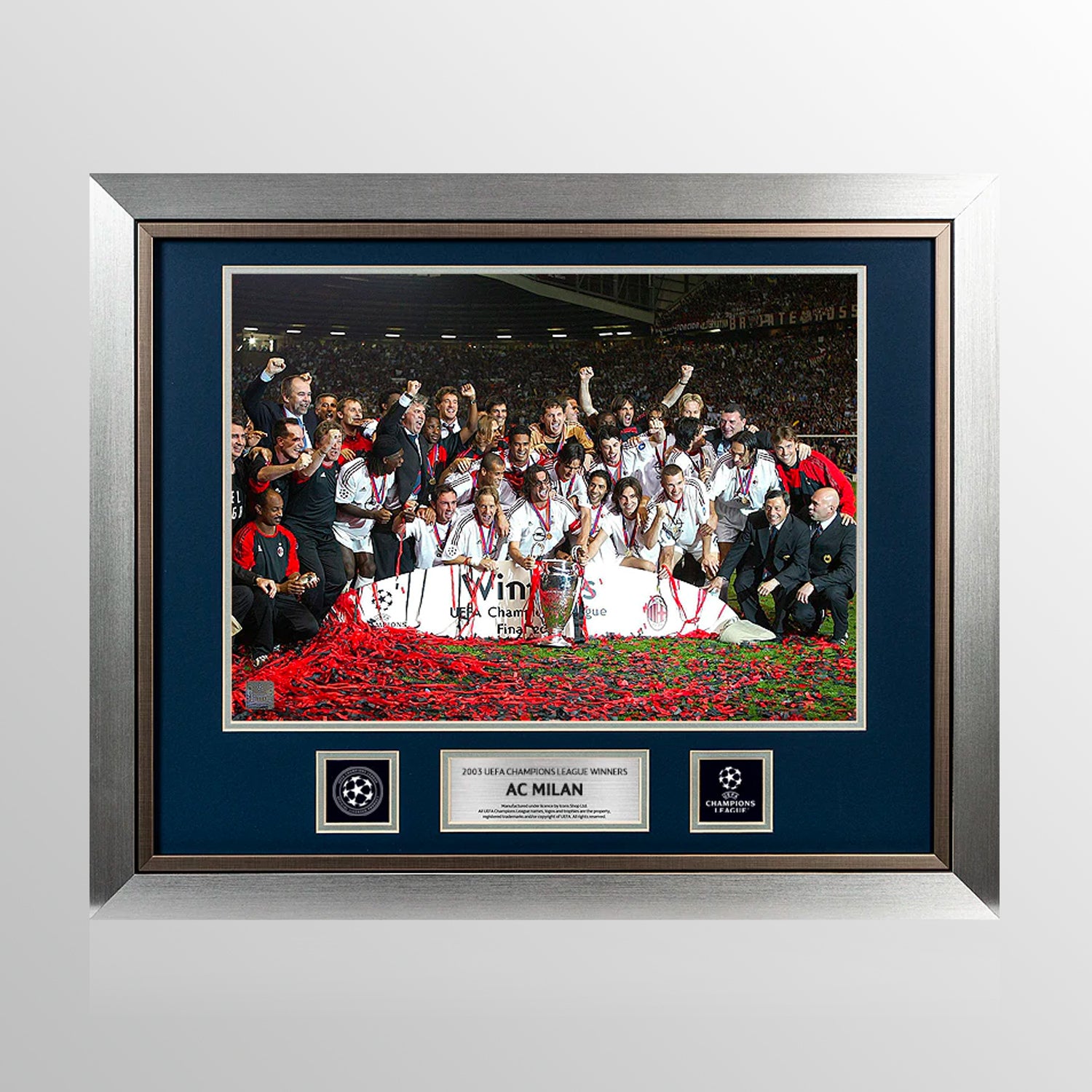 UNSIGNED AC Milan Official UEFA Champions League Framed 